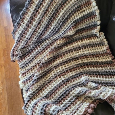Bernat Cozy Country Blanket PATTERN // Easy Crochet Blanket // PDF ...