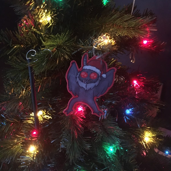 Cryptid Christmas Tree Ornaments - Mothman Ornament, Nessie Ornament ...