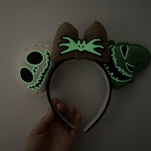 Disney Ears Nightmare Before Christmas Ears Jack and Sally  display picture 3