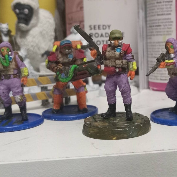 Scout Ranger Squad 28mm / 32mm - Cyberpunk - Modern Warfare Miniature ...