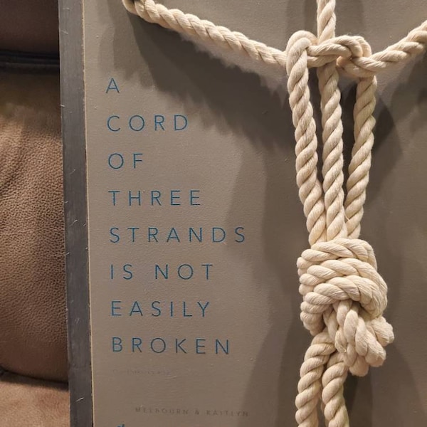 Cross A Cord of Three Strands is Not Easily Broken Established Framed ...