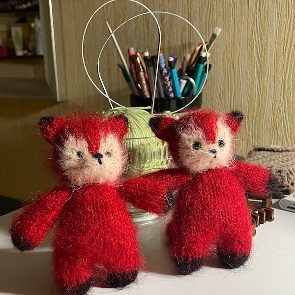 FOX Knitting PATTERN Pdf, Knitted Animal Toy Tutorial - Etsy Canada