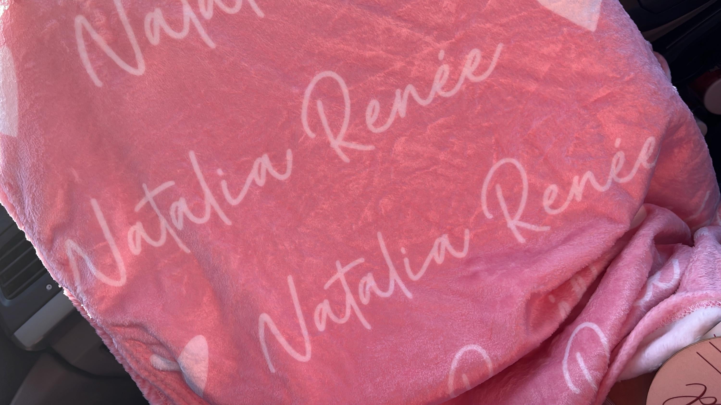 Personalized Girl Name Blanket, Custom Baby Blanket, Newborn Blanket, Girl Blanket Gift, Baby Blanket, Kids Blanket, Christmas Present Gift