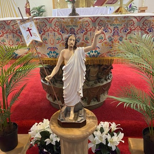 Statua Gesù Cristo Risorto In Resina – Altezza 22.2 Cm – Articolo Religioso Per Devozione E Regalo