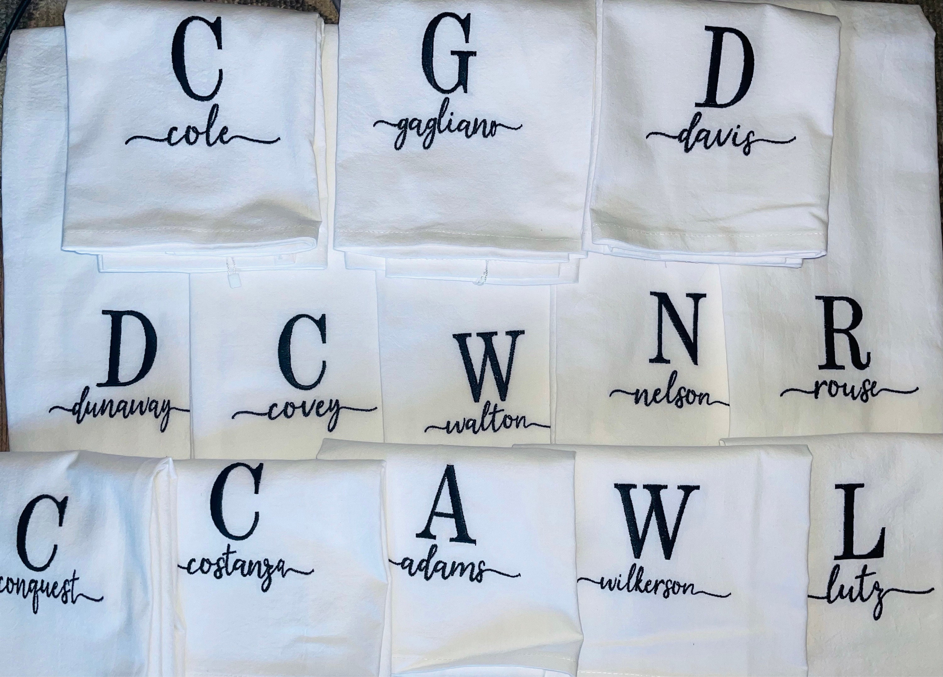 Customer photo for Hello - Embroidery font