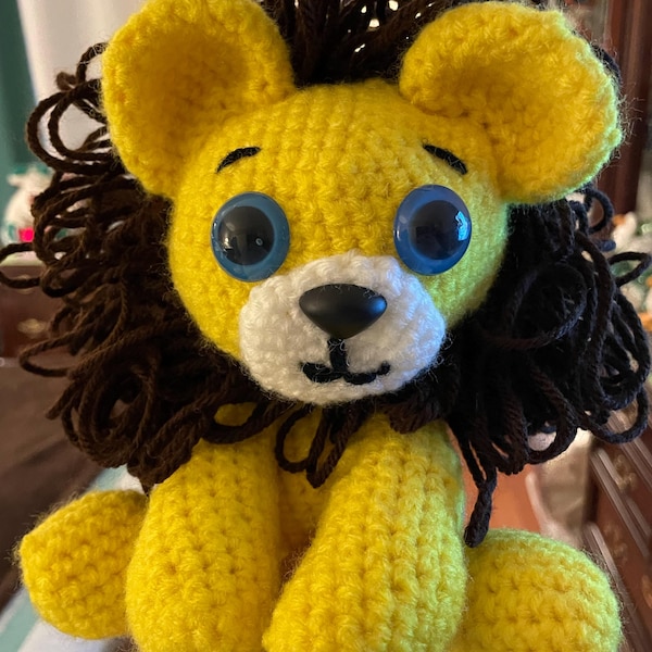 Small Lion Crochet Pattern , Amigurumi Mini Jungle Animal Crochet PDF ...