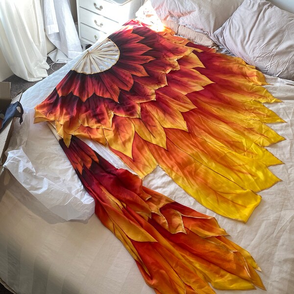 Phoenix Bird Fan Veils in Xl Size. - Etsy