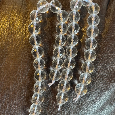 Crystal Clear Quartz Beads Grade AAA Genuine Natural Gemstone - Etsy