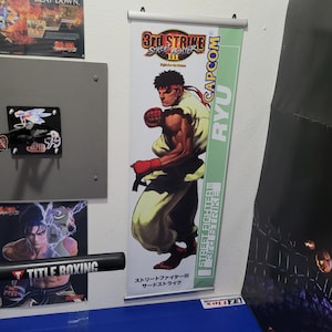 Street Fighter III 3rd Strike - RYU Arcade Video Game FLYER Banner