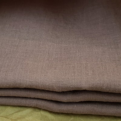 100% Natural European Linen Fabric by the Yard Medium Weight Linen ...