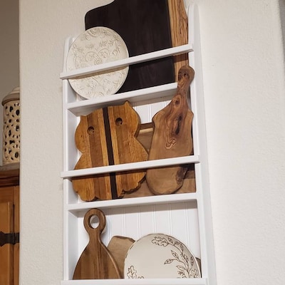 Cook Book Recipe Display Rack Counter Top Shelf Recipe Drawers Country ...