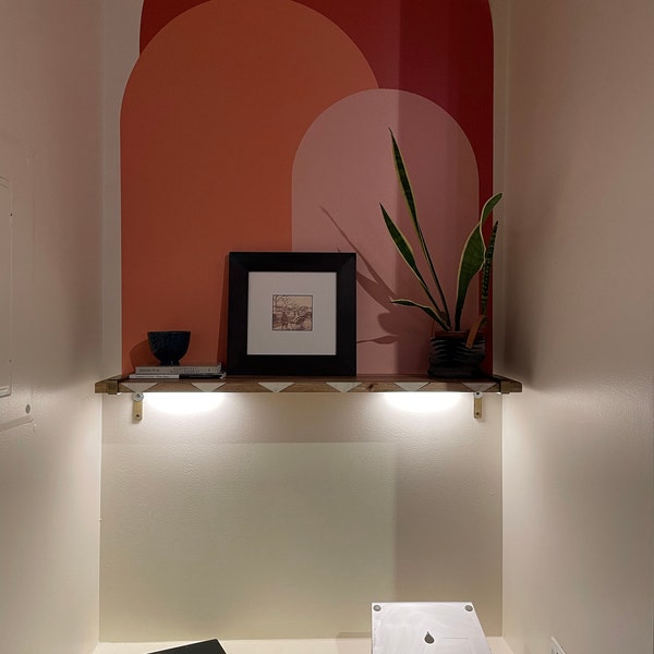 Sunrise Modern Arch Wall Decal | Peel and Stick Arch Wall Sticker ...