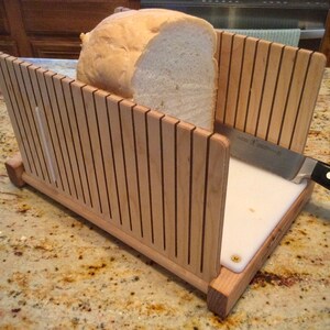 America's Bread Slicer, Great for Homemade Bread or Unsliced Store Bought.  Perfectly Cut Slices Every Time A Great Gift for Bread Lovers 