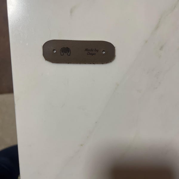 Custom Hat Leather Patch for Baby, Personalized Name Beanie Labels ...