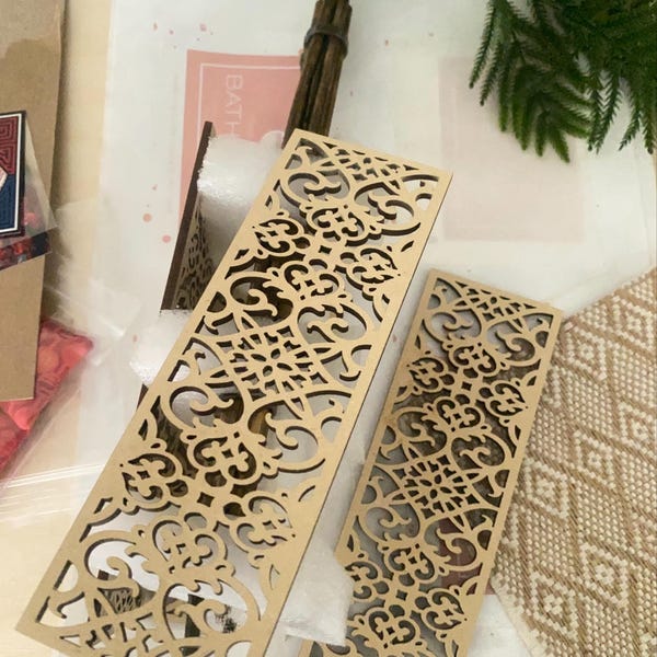 Miniature Filigree Panel or Trellis - Unfinished - 8 Inch and 5 Inch - Etsy