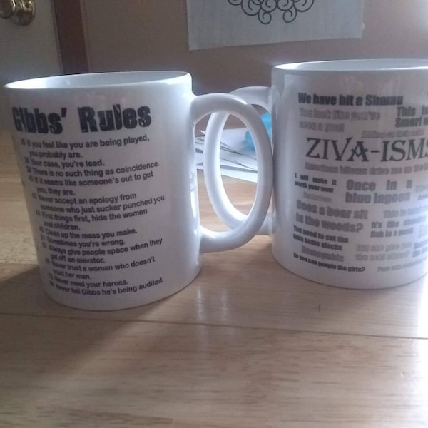 Ncis 2023 gibbs rules coffee mug farewell edition all 38 rules etsy