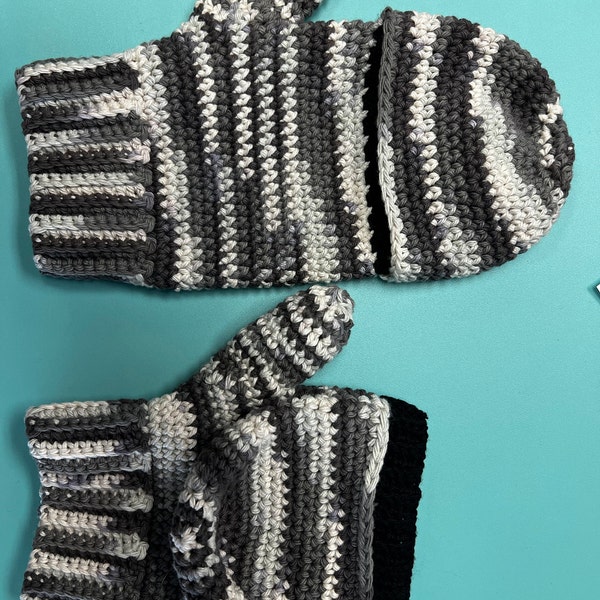Easy Adjustable Glittens - PDF Crochet Pattern - Instant Download - Etsy