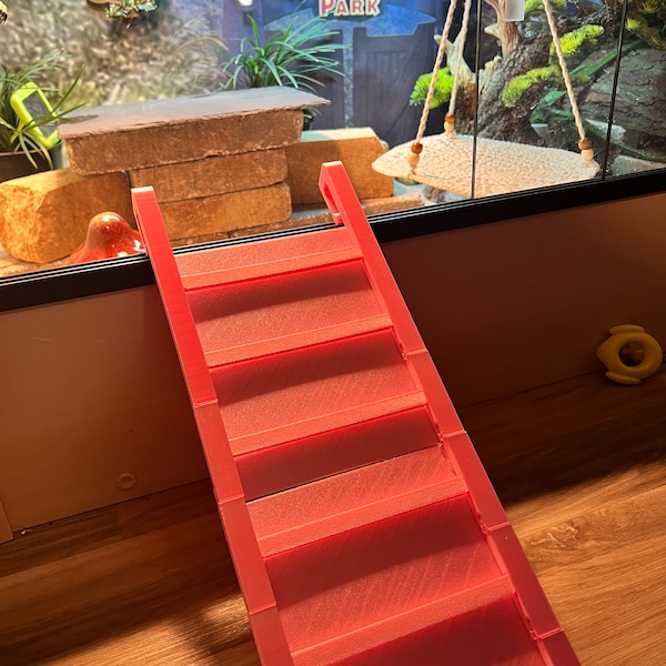 3D Printed Bearded Dragon Ramp Ladder (sold in Sections): Reptile ...
