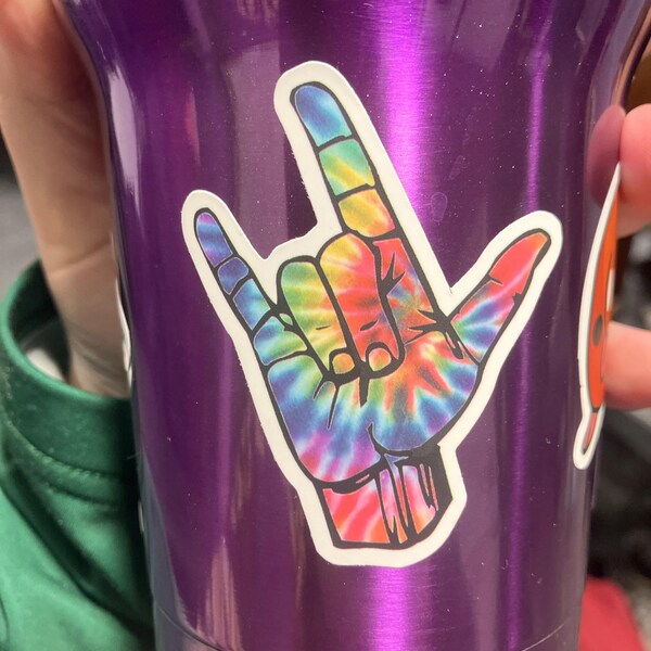 ASL, Sign Language Stickers, Vinyl Stickers, 10-50 Pcs Random Pack ...