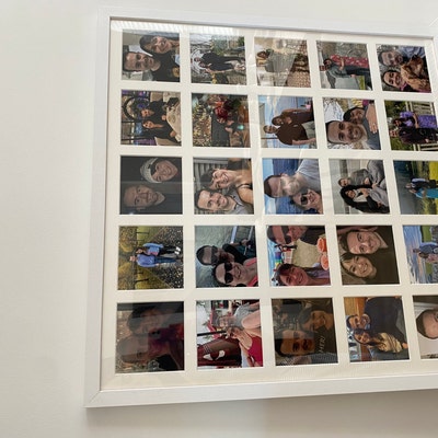 Personalized Baby Scan Photo Frame - Multi Aperture Holds 3 Photos, 16x8 Inch Wall Mount