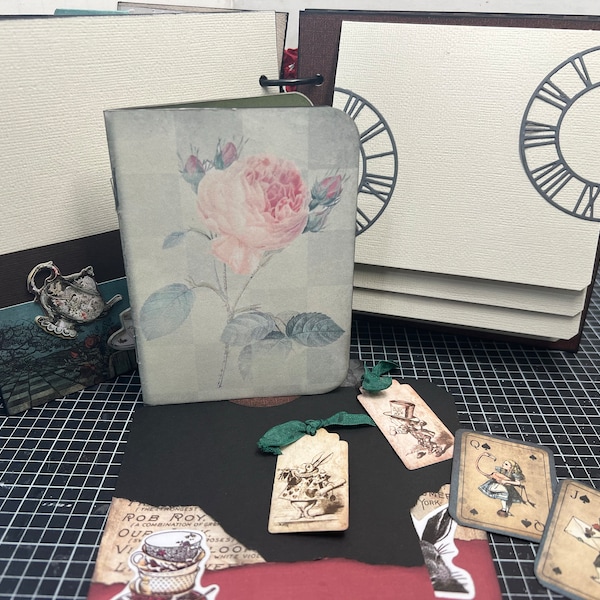 Alice in Wonderland, Junk Journal Kit, Shabby Chic, Pastel, My Porch ...