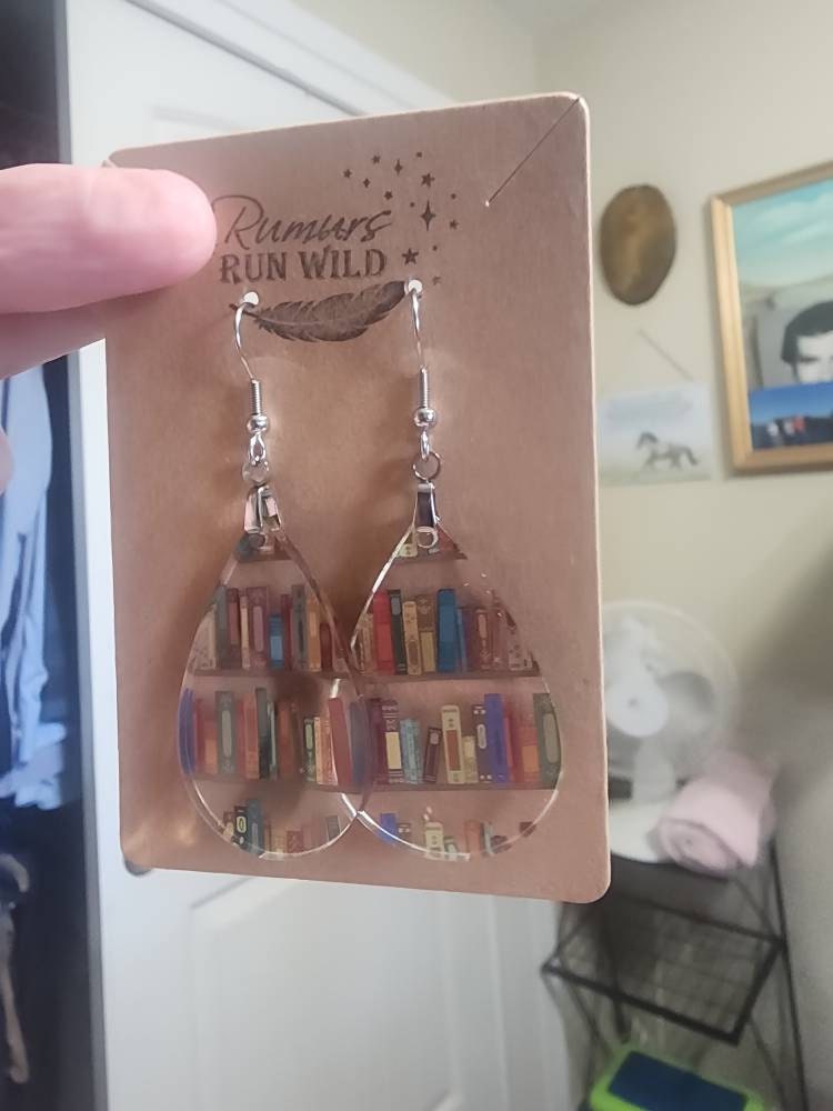 Cute Book Earrings, Bookish Gift for Teacher or Book Lover