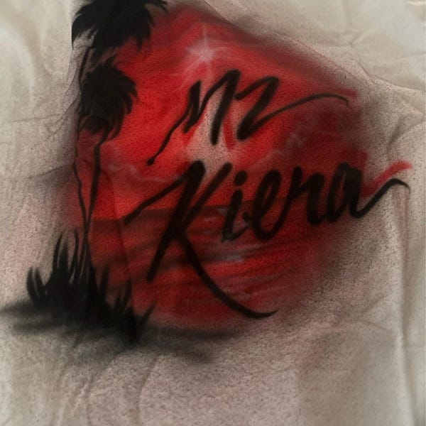 Airbrush Graffiti Print Women's Robe main image 1