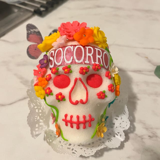 パーソナライズされた伝統的な本物のシュガースカル、カラベラス・デ