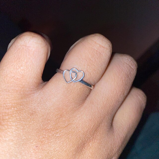 Double Heart Ring - Love Heart Ring - Heart Shape Ring - 925
