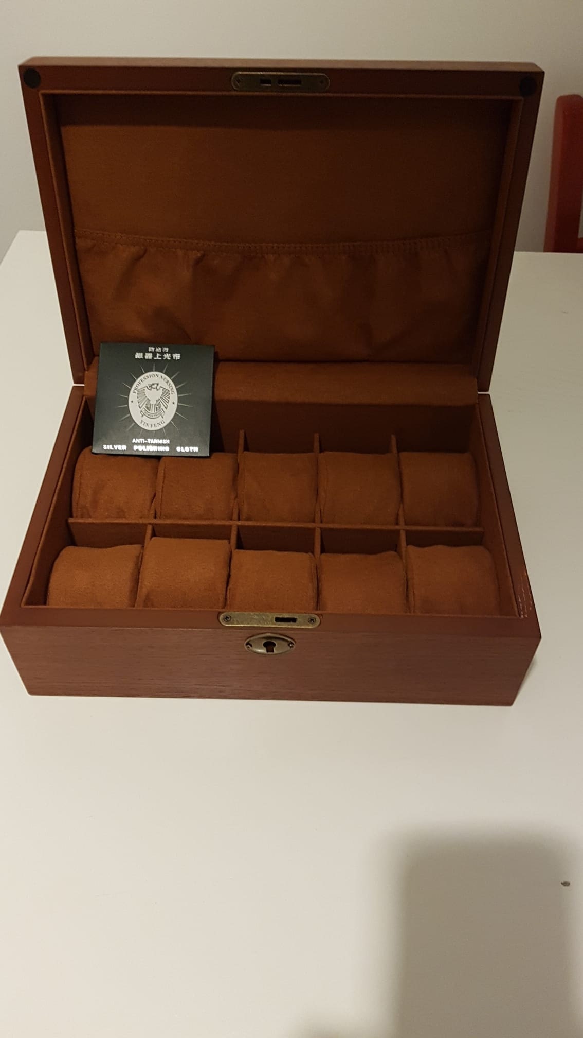 Watch Case with Key and Lock for Men, Personalized Watch Box, Engraved Wooden Watch Case, Mens Gift, Gift for Dad, Anniversary Gift