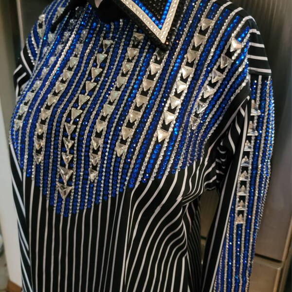 Chemise Western De Show – Showmanship – Horsemanship – Homme – Fabriquée En Inde