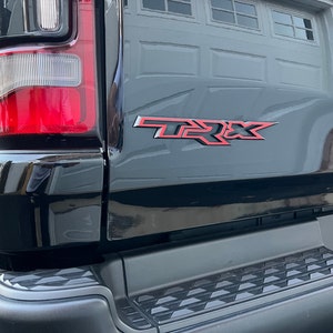 Ram 1500 TRX Grill Emblem Overlay Decal – R A M Letters 2021-2024