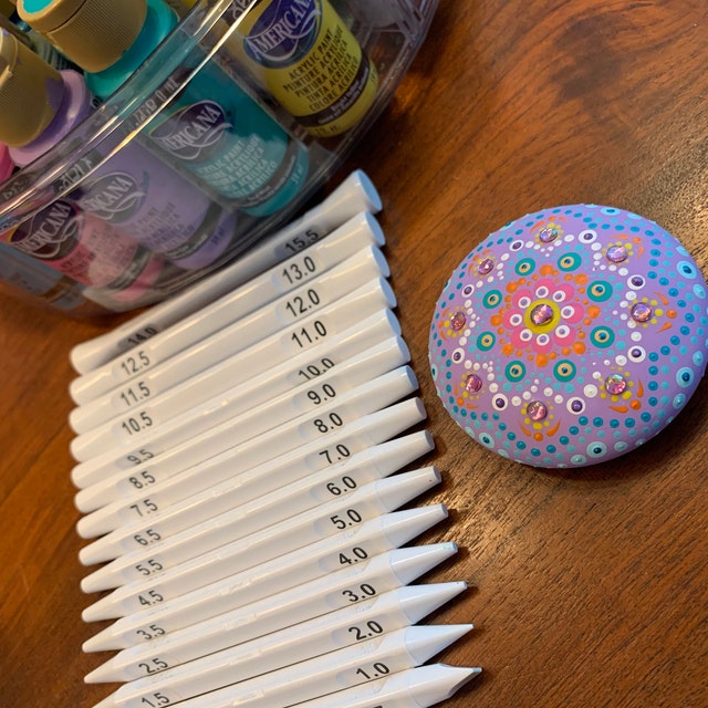 13pcs/set Mandala Dotting Tools Kit Pottery Tool DIY Graffiti Painting  Stick Template Round Dot Artificial Diamond Pen Combination,Mandala Polka  Dot Dot Painting Tools, Stone Painting Pen Dot Paint Stick Soft Pottery  Pottery