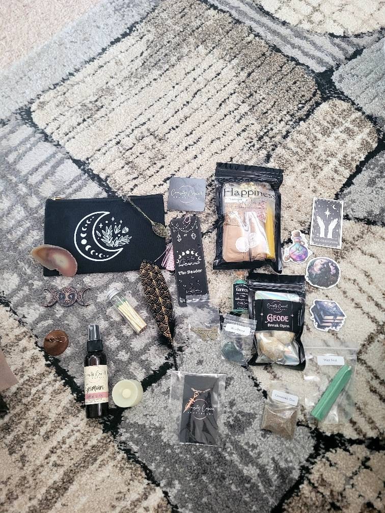 Large Witchcraft Mystery Box Gift Set - Surprise Witchcraft DIY Occult - Blind Date with a Witch - Witchy Gifts - Boo Basket