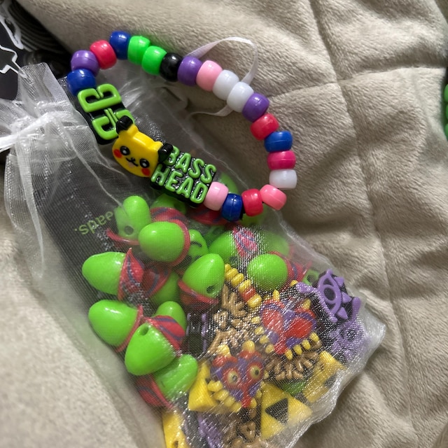 Zelda Kandi Beads | Choose From Sheikah, Triforce, Majoras