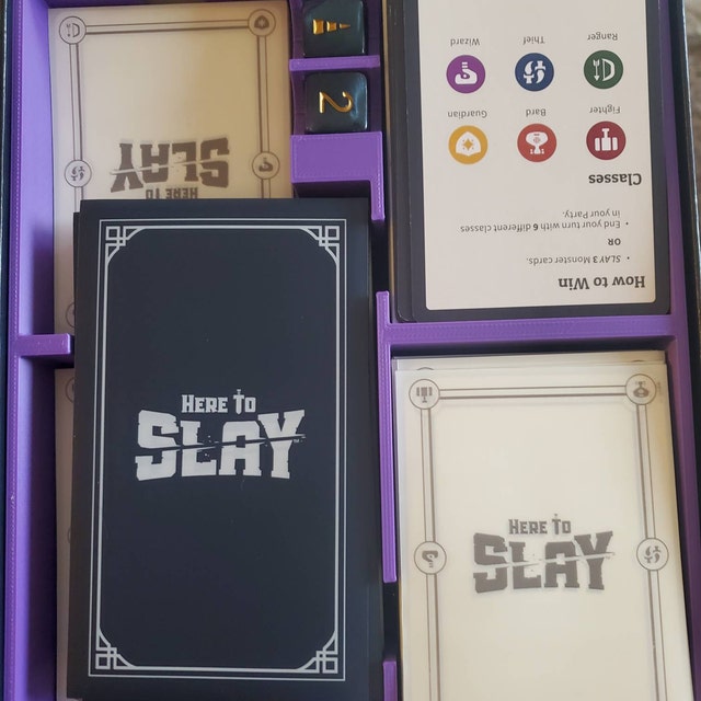 Here to Slay Sleeved & Standard Card Organizer Insert for Store-bought  Version Great for Fans of Unstable Unicorns 