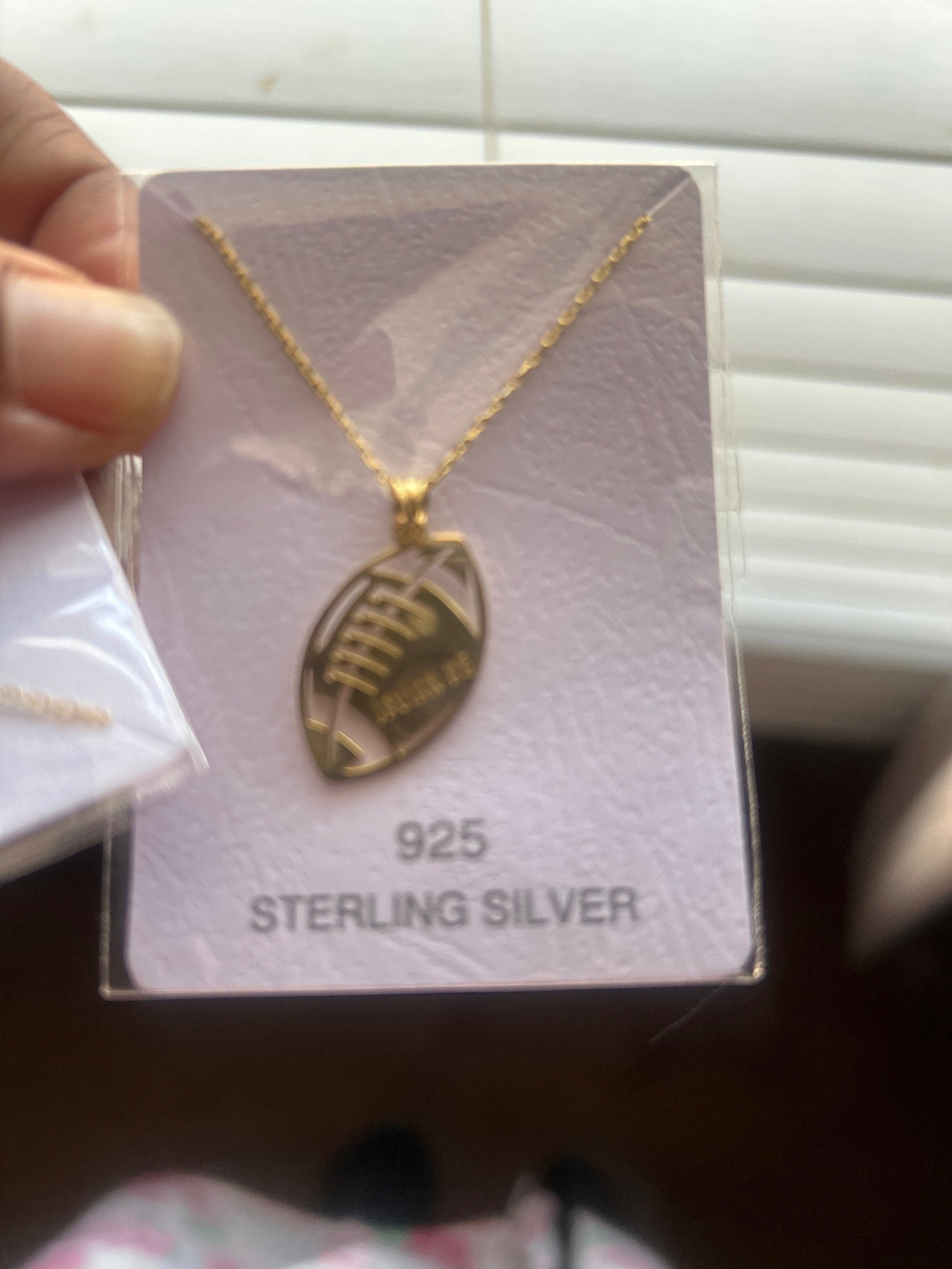 Football Goldschmuck, Fußball-Sportkette, 925 Sterling Silber Fußballkette, personalisierte Fußballnummer Kindergeschenk