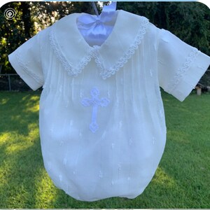 Boys Christening Robe & Bonnet 001176 - New Born Only main image 0