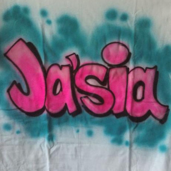 Airbrush Graffiti Print Dress