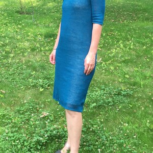 Wool Wrap Dress Myrana Dark Blue main image 1