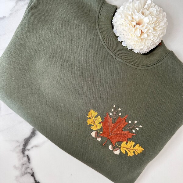 Autumn Leaves - Machine Embroidery Design, Fall Leaf Embroidery Pattern ...