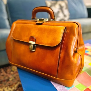Leather Doctor Bag, Men's Large Medical Bag,leather Medical Bag for Men ...
