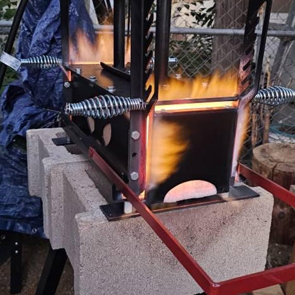 Series 2 Diamondback Ironworks Three Burner Gas Forge Blacksmith ...