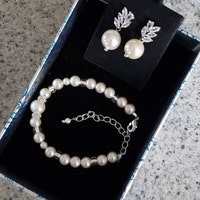 Crystal Necklace, Pearl Drop Necklace, Crystal Bridal Necklace, Wedding ...