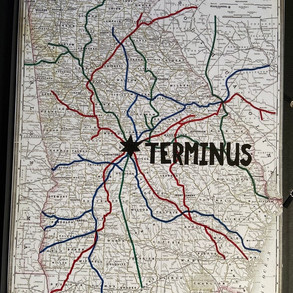 Full Size Walking Dead Terminus Map - Etsy