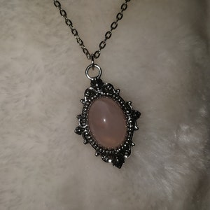 Rose Quartz Necklace. Gemstone Necklace. - Etsy