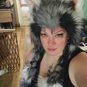 Raccoon Trash Panda Soft Sculpture Ear Hat - Etsy display picture 3