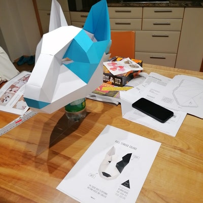 DIY TV Monitor Mask, TV Head, 3D Paper Craft Template, Halloween Mask ...