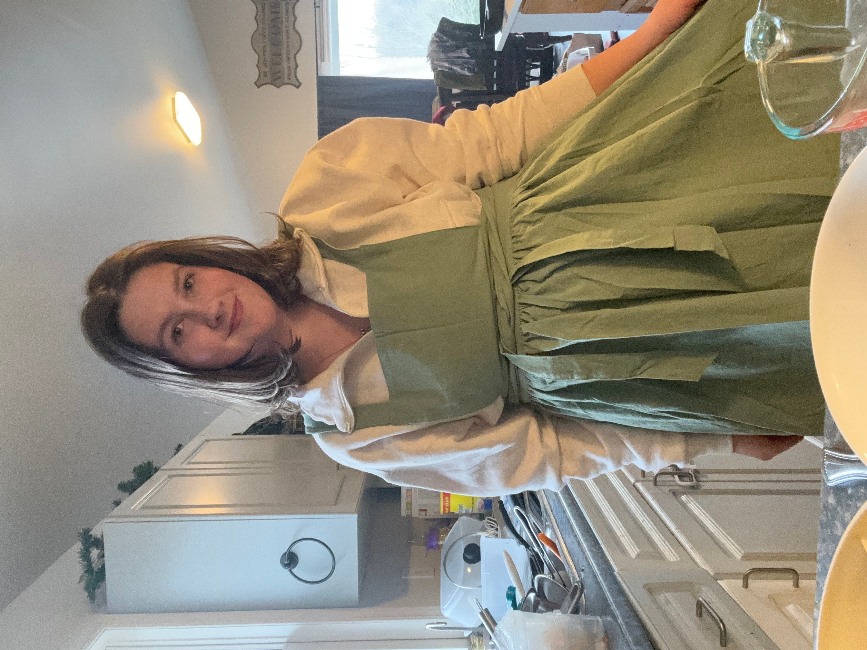 aprons for women with pocket , pinafore aprons for women retro , green , medieval, kitchen dress , apron dress , ruffles , her gift, pink
