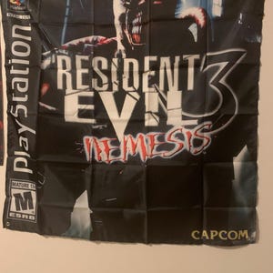 Resident Evil 3 Nemesis Custom Wall Flag Banner Tapestry 3 X 3 Ft
